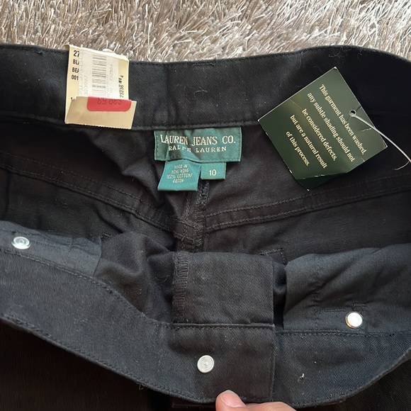 NWT Ralph Lauren black khakis Size 10 #10143 - Picture 5 of 6